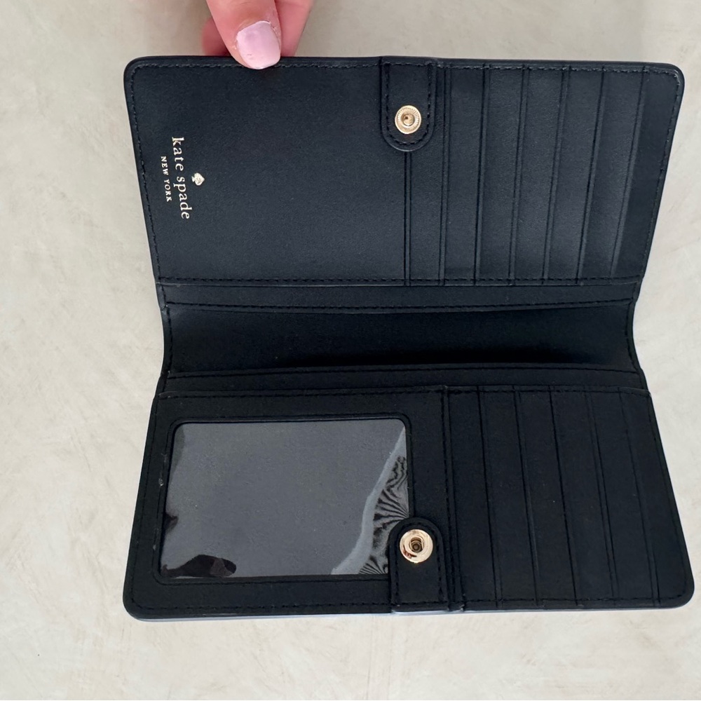 Kate Spade Black and Brown Wallet - Picture 3 of 3